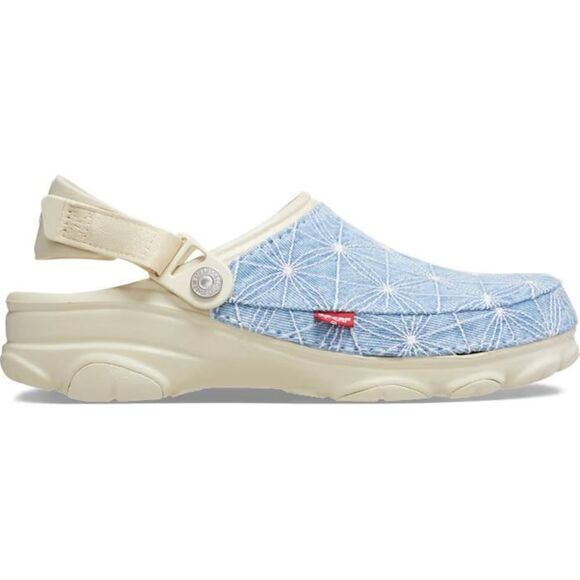 Levi’s X Crocs All Terrain Clogs Sashiko Light Wash & Bone New in Box - Picture 1 of 5
